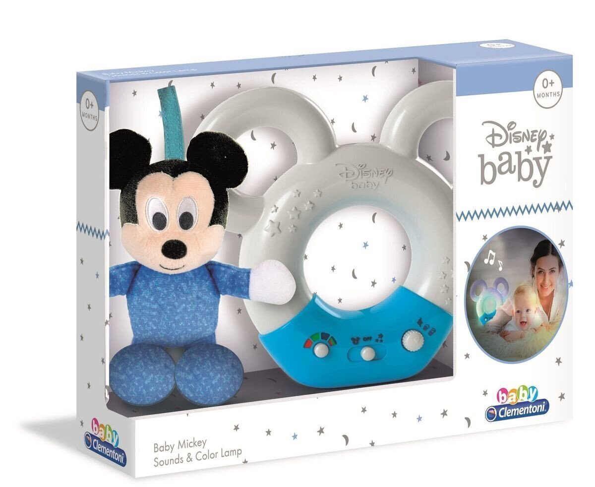 Muusikakarp öövalguse ja kaisukaga Clementoni Disney Baby Mickey hind ja info | Beebide mänguasjad | hansapost.ee