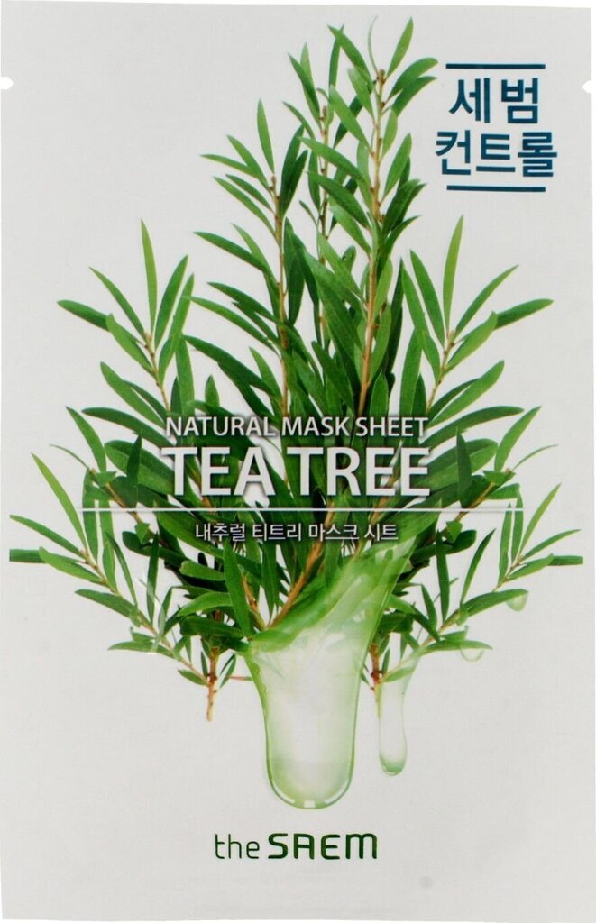 Lehtmask näole teepuuga SAEM Natural Tea Tree цена и информация | Näomaskid ja silmamaskid | hansapost.ee
