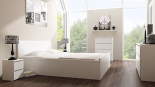Öökapp ADRK Furniture Puna M2, valge цена и информация | Прикроватные тумбочки | hansapost.ee