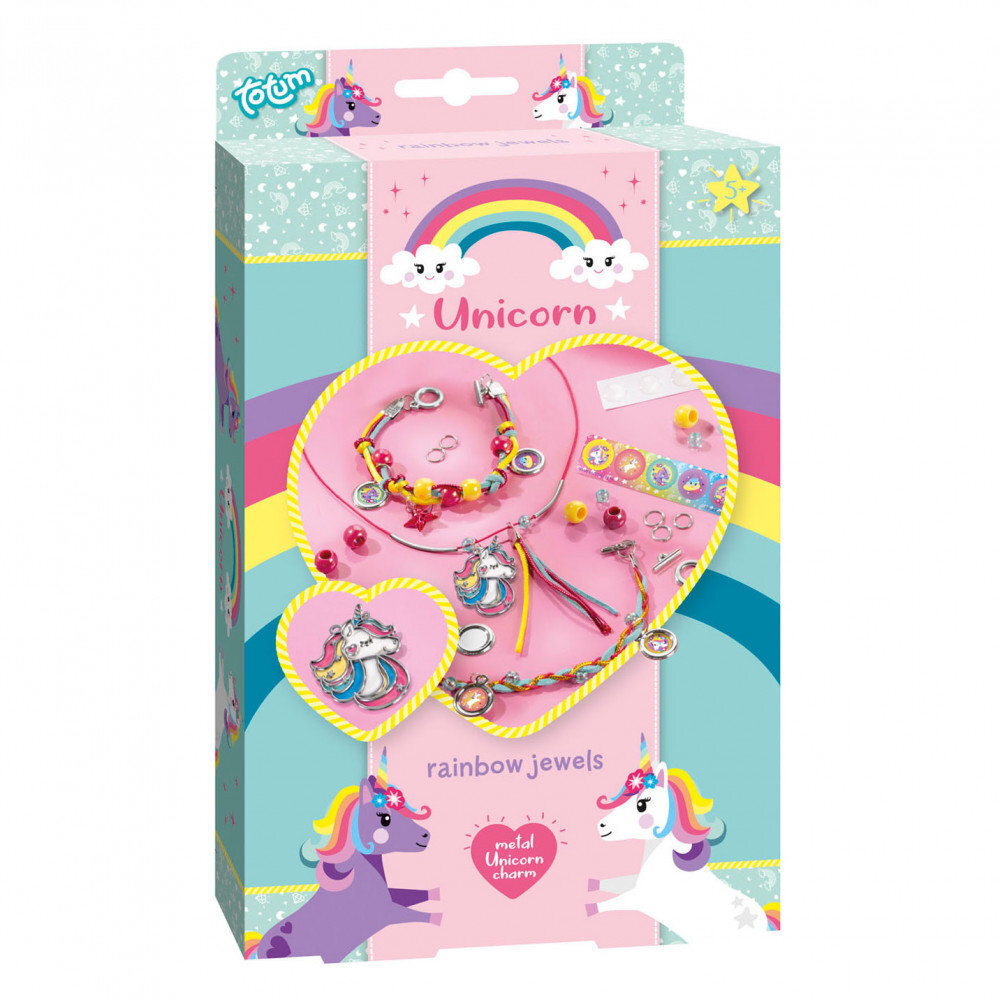 Loominguline komplekt TOTUM Unicorn Rainbow Jewellery, 071063 цена и информация | Arendavad laste mänguasjad | hansapost.ee