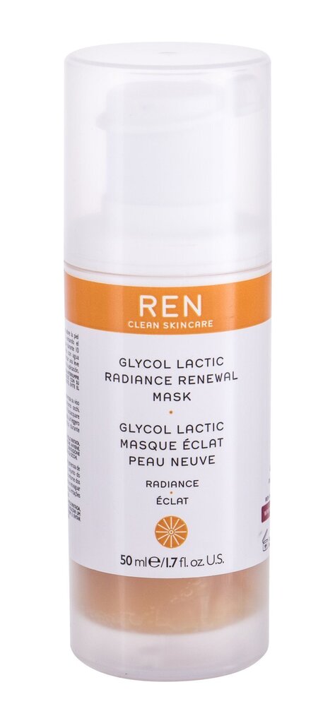 Taastav ja säraandev näomask Ren Clean Skincare Glycol Lactic 50 ml цена и информация | Näomaskid ja silmamaskid | hansapost.ee