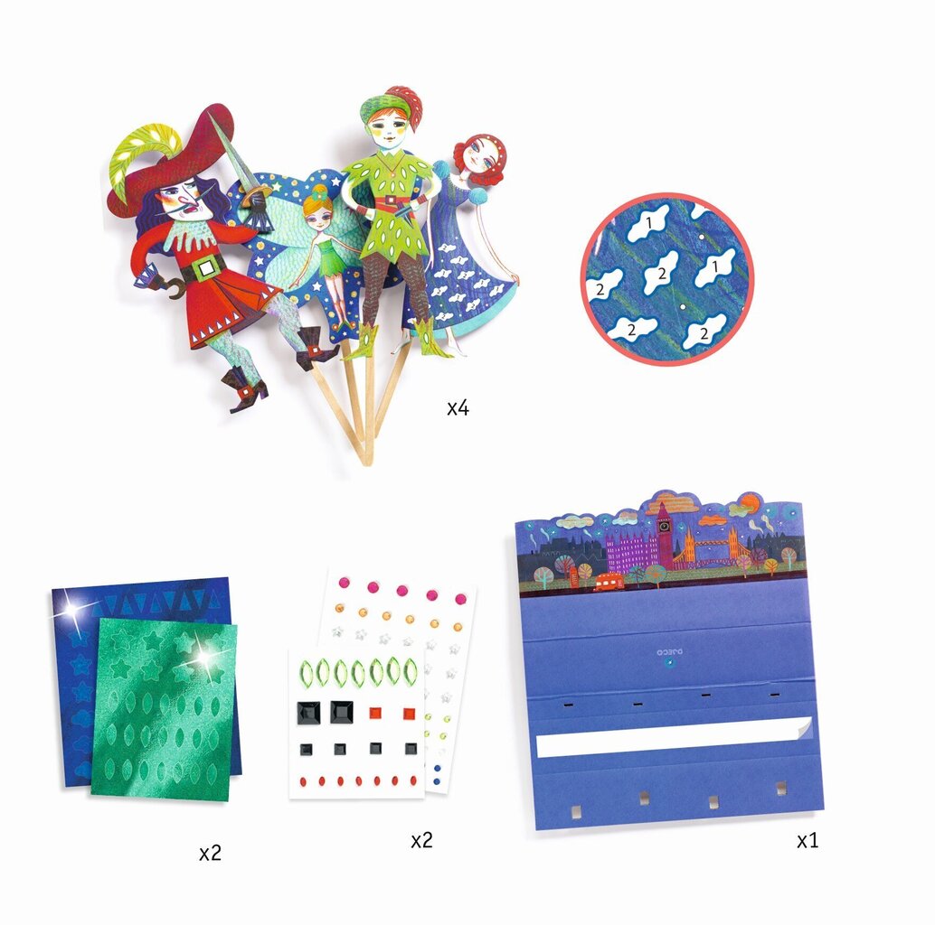 Loominguline komplekt DIY Tee ise - Nukud – Peeter Paan Djeco, DJ07990 hind ja info | Arendavad laste mänguasjad | hansapost.ee