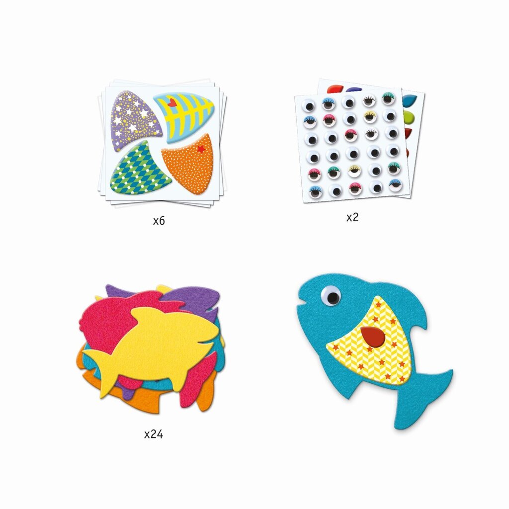 Loominguline komplekt Djeco Ma armastan kala, DJ09052 цена и информация | Arendavad laste mänguasjad | hansapost.ee