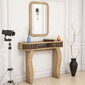Laua ja peegli komplekt Kalune Design 845, helepruun hind ja info | Meigilauad | hansapost.ee