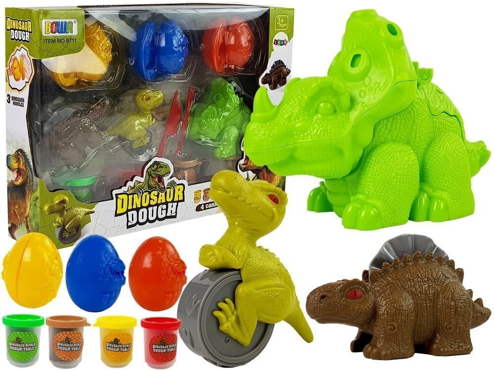 Plastiliinikomplekt Dinosaurused цена и информация | Arendavad laste mänguasjad | hansapost.ee