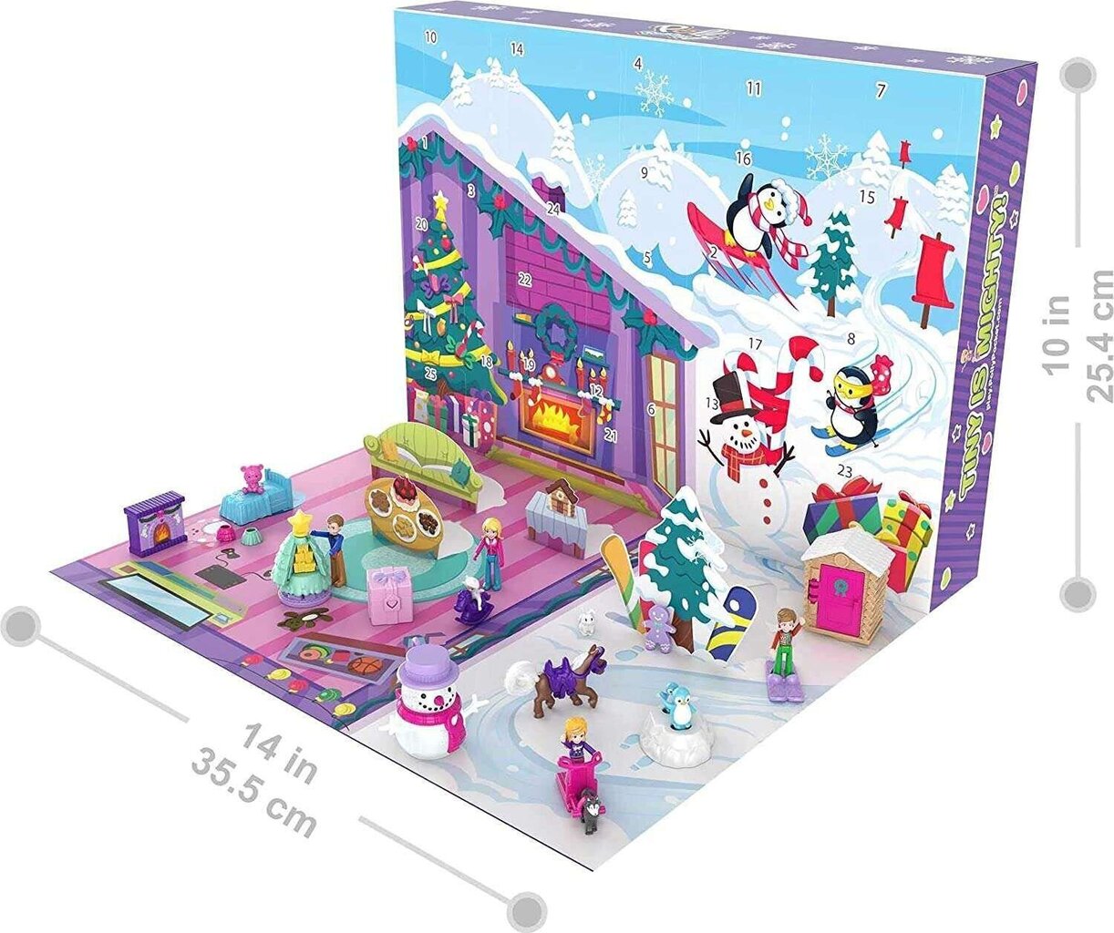 Advendikalender Mattel Polly Pocket hind ja info | Mänguasjad tüdrukutele | hansapost.ee