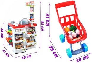 Mega supermarket kassaga, kaupade ja ostukäruga hind ja info | Iso Trade Lastekaubad ja beebikaubad | hansapost.ee