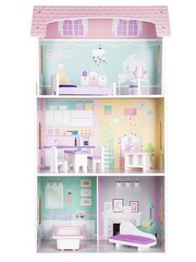 Деревянный кукольный домик Ecotoys 4121 цена и информация | Игрушки для девочек | hansapost.ee