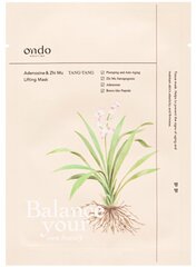 Tõstva toimega lehtmask Ondo Beauty 36.5 Adenosine & Zhi Mu, 25 ml hind ja info | Näomaskid ja silmamaskid | hansapost.ee
