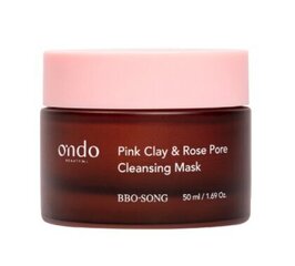 Глиняная маска для очищения пор Ondo Beauty 36.5 Pink Clay & Rose, 50 мл цена и информация | Маски для лица, патчи для глаз | hansapost.ee