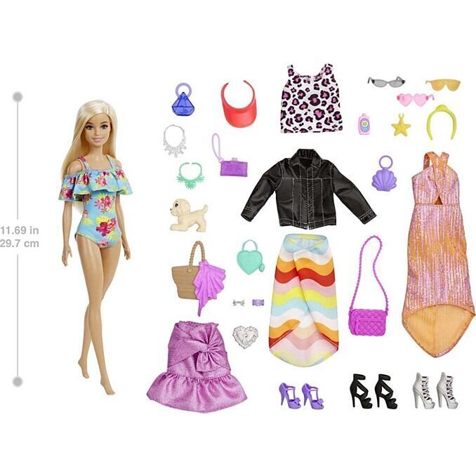 Advendikalender Barbie, GXD64 цена и информация | Mänguasjad tüdrukutele | hansapost.ee