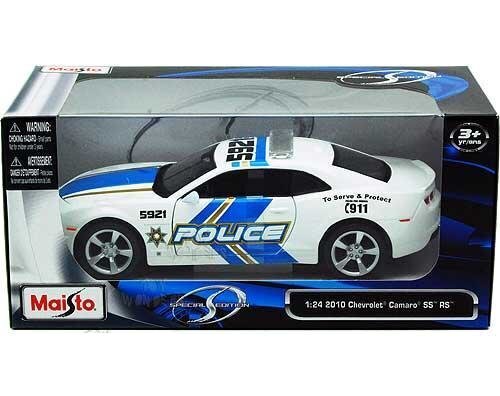 Automudel MAISTO Die Cast Chevrolet Camaro SS RS Police 2010, 1:24 , 31208 hind ja info | Mänguasjad poistele | hansapost.ee