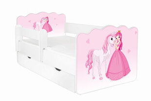 Кровать с матрасом, ящиком для белья и съемной защитой ALEX 3, 140x70 см цена и информация | Детские кровати | hansapost.ee