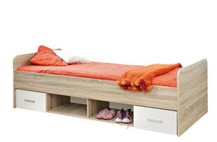Кровать Dino, дуб/белый цена и информация | Детские кровати | hansapost.ee