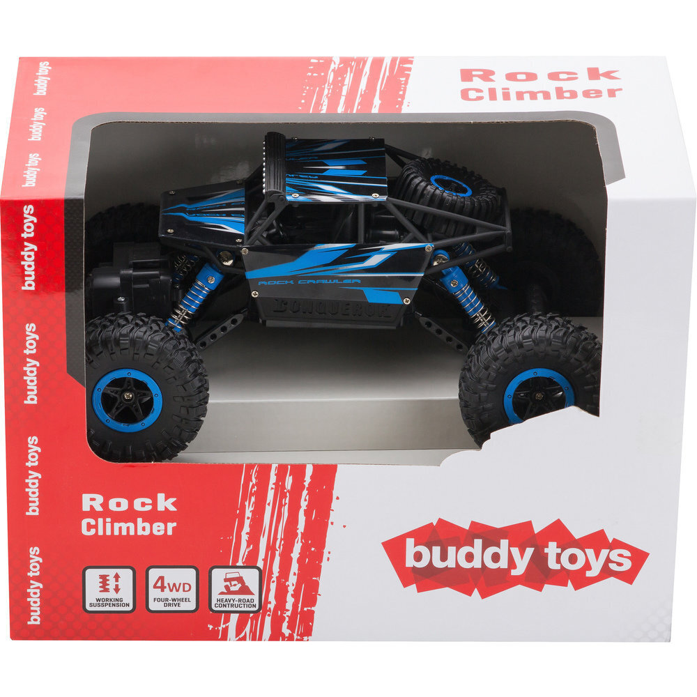 Maastur kaugjuhitimispuldiga Monster Truck Rock Climber Buddy Toys, 1:18 цена и информация | Mänguasjad poistele | hansapost.ee