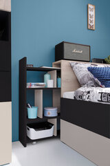 Кровать Planet 14, 90x200 см, черная/коричневая цена и информация | Meblar Мебель и домашний интерьер | hansapost.ee