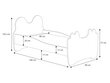 Lastevoodi ADRK Furniture Bear 164, 80x160 cm, valge/must hind ja info | Lastevoodid | hansapost.ee