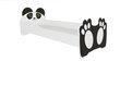 Lastevoodi ADRK Furniture Bear 164, 80x160 cm, valge/must hind ja info | Lastevoodid | hansapost.ee