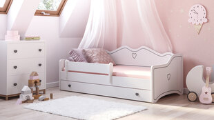 Lastevoodi ADRK Furniture Emka X1, 80x160 cm, valge цена и информация | Детские кровати | hansapost.ee