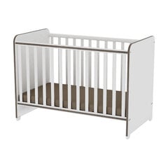 Кроватка для младенца Lorelli Sweat Dream, 60x120, белая/коричневая цена и информация | Детские кроватки | hansapost.ee