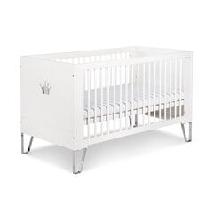 Растущая детская кроватка Little Sky Blanka 140x70 см, белая цена и информация | Детские кроватки | hansapost.ee