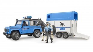 Politseiauto haagisega Bruder Land Rover Defender02588 hind ja info | Bruder Lastekaubad ja beebikaubad | hansapost.ee