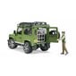 Mudelauto Land Rover Defender metsniku ja koeraga Bruder, 02587 цена и информация | Mänguasjad poistele | hansapost.ee
