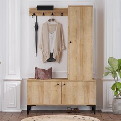 Комплект мебели для прихожей Kalune Design Lex, коричневый цена и информация | Комплекты в прихожую | hansapost.ee