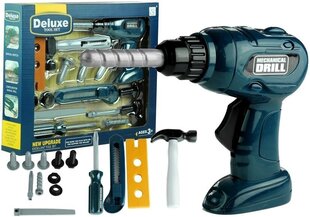 Набор инструментов с дрелью «Deluxe Tool Set», 15 предметов цена и информация | Игрушки для мальчиков | hansapost.ee