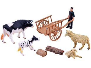 Фигурки "Животноводческая ферма с коровами и овцами" цена и информация | Игрушки для мальчиков | hansapost.ee