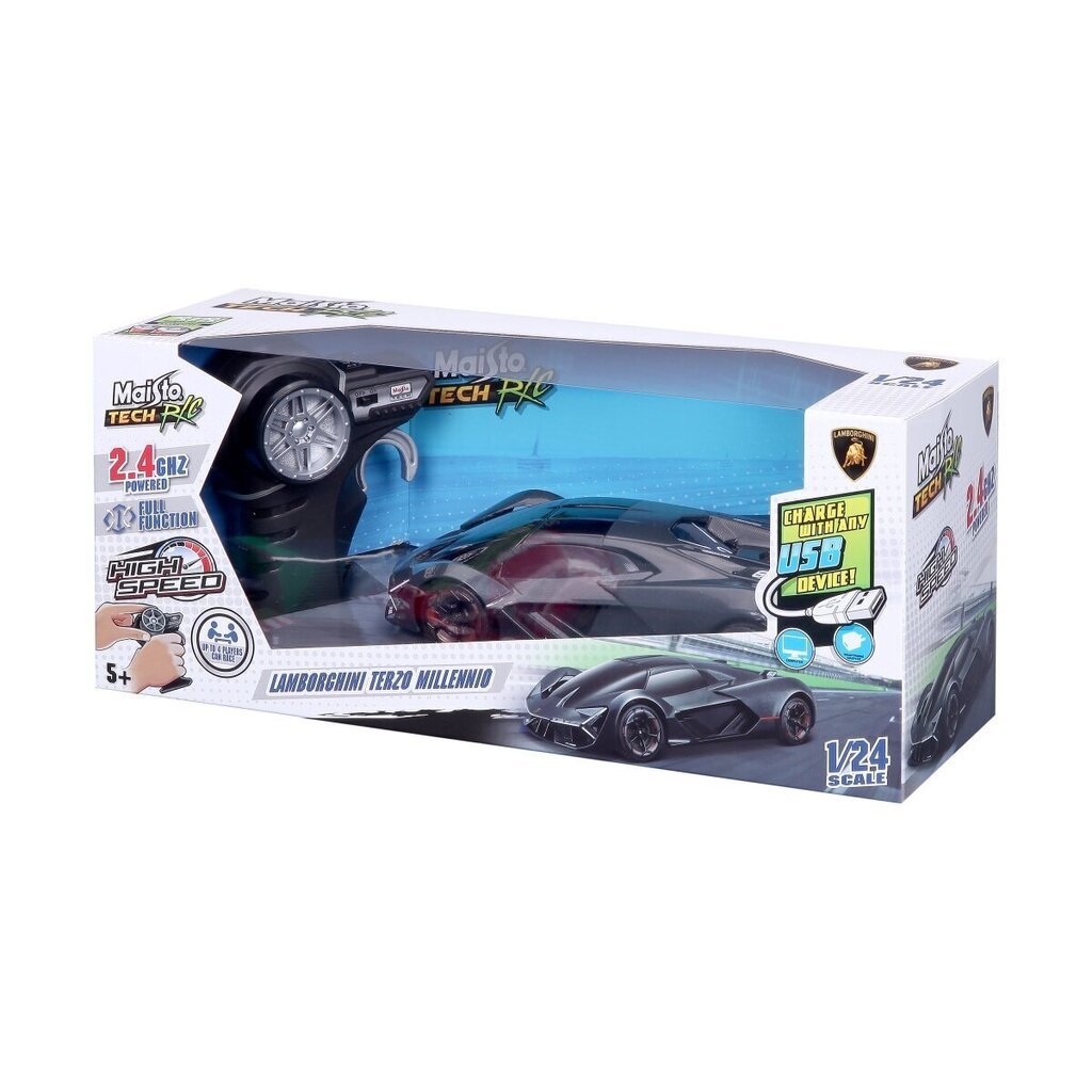 Raadio teel juhitav mudelauto MAISTO TECH 1:24 Lamborghini Terzo Millennio, 82332 price and information | Mänguasjad poistele | hansapost.ee