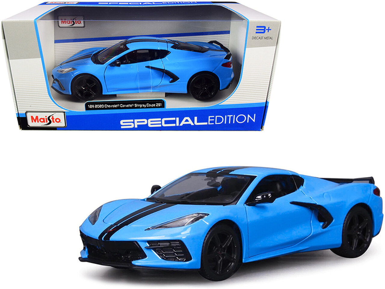 Mudelauto MAISTO Die Cast 1:24 Chevrolet Corvette Stingray Z51 Coupe, 31527 цена и информация | Mänguasjad poistele | hansapost.ee