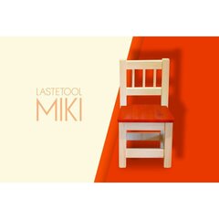 Детский стул Miki, красный/белый цена и информация | Детские столы и стулья | hansapost.ee