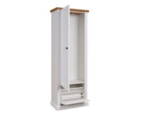 Шкаф для прихожей ADRK Furniture GAL PO6, белый/коричневый цена и информация | Шкафы в прихожую | hansapost.ee