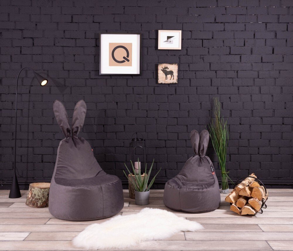 Kott-tool Qubo™ Baby Rabbit, gobelään, kreemjas hind ja info | Kott-toolid, tugitoolid ja tumbad lastele | hansapost.ee