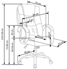 Kontoritool Halmar Relax, hall hind ja info | Kontoritoolid | hansapost.ee