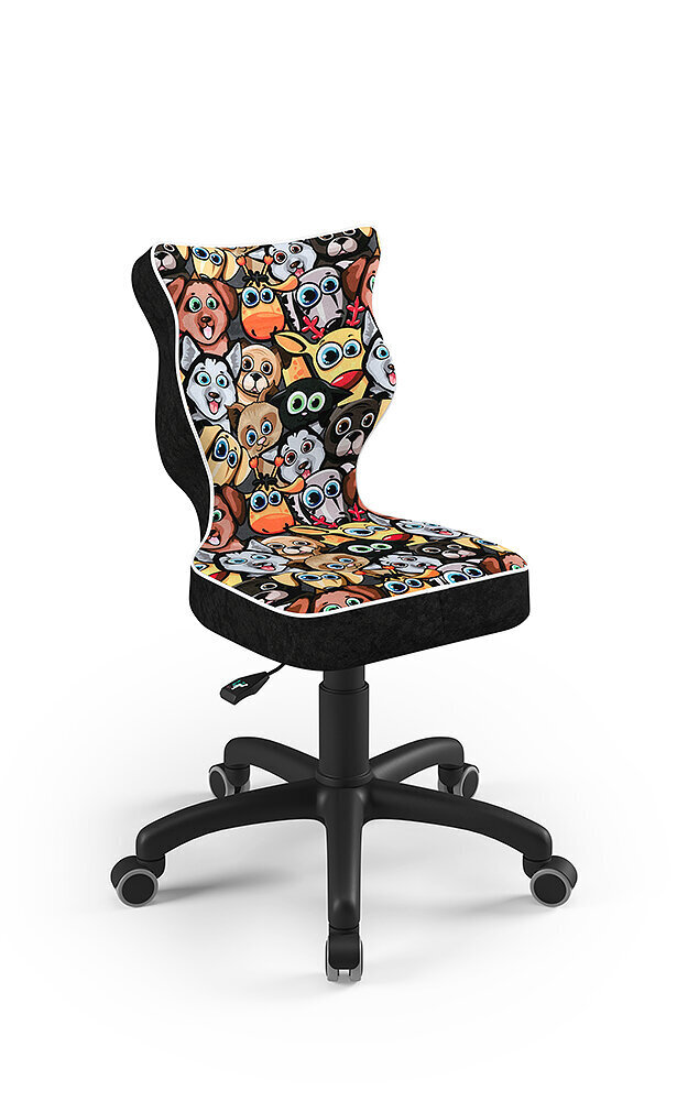 Laste tool Petit AA4, must/värviline hind ja info | Kontoritoolid | hansapost.ee