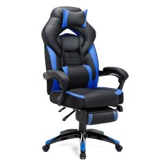 Офисное кресло Songmics 69 см, черное/синее цена и информация | Офисные кресла | hansapost.ee