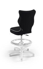 Детское кресло Entelo Petit White JS01 с опорой для ног, черное цена и информация | Офисные кресла | hansapost.ee