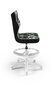 Ergonoomiline lastetool Entelo Petit White ST33 jalatoega, hall/must hind ja info | Kontoritoolid | hansapost.ee