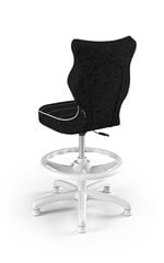 Эргономичное детское кресло Entelo Petit White VS01 с опорой для ног, черное цена и информация | Офисные кресла | hansapost.ee