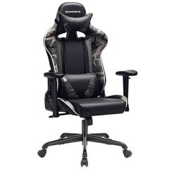 Игровое кресло Songmics Camouglafe, черное цена и информация | Офисные кресла | hansapost.ee