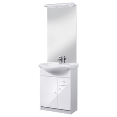 Набор мебели для ванной комнаты Selsey Belgos 65, белого цвета цена и информация | Комплекты в ванную | hansapost.ee