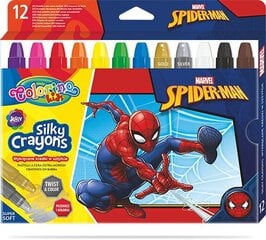 Keeratavad rasvakriidid Colorino Marvel Spider-Man, 3 in 1, 12 värvi hind ja info | Kunstitarbed, voolimise tarvikud | hansapost.ee