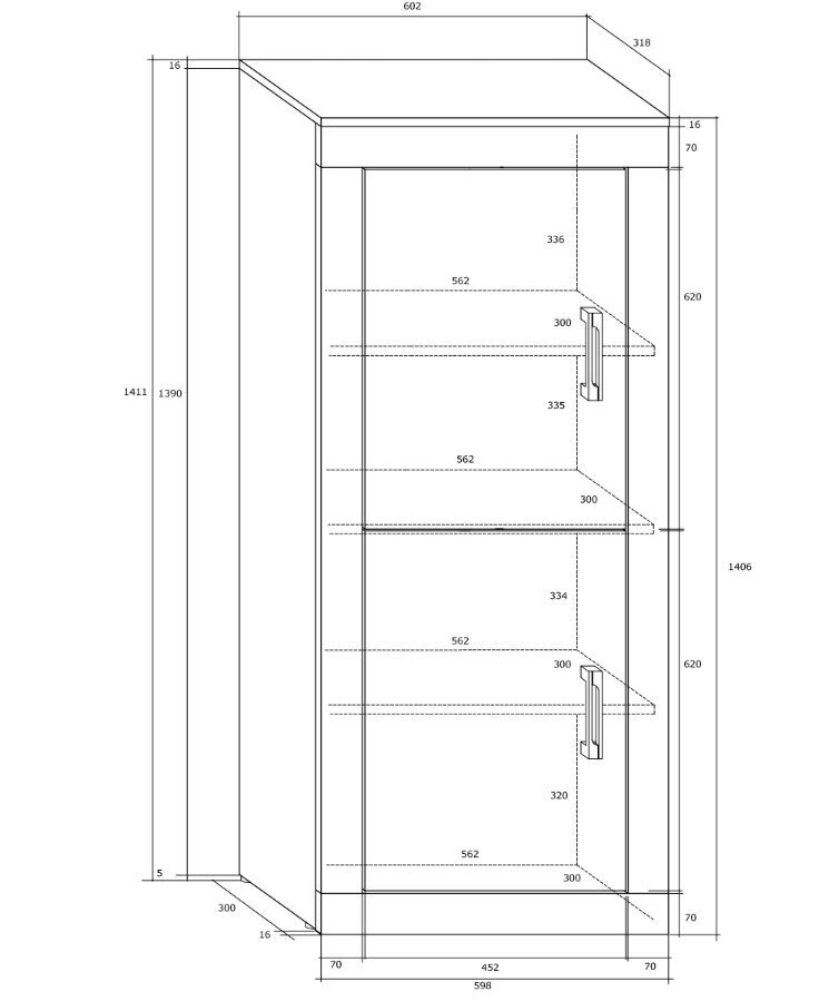 Riiul Verin 2D, valge/must hind ja info | Riiulid | hansapost.ee