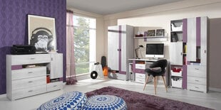 Шкаф Next 1, белый/фиолетовый цена и информация | Meblar Мебель и домашний интерьер | hansapost.ee