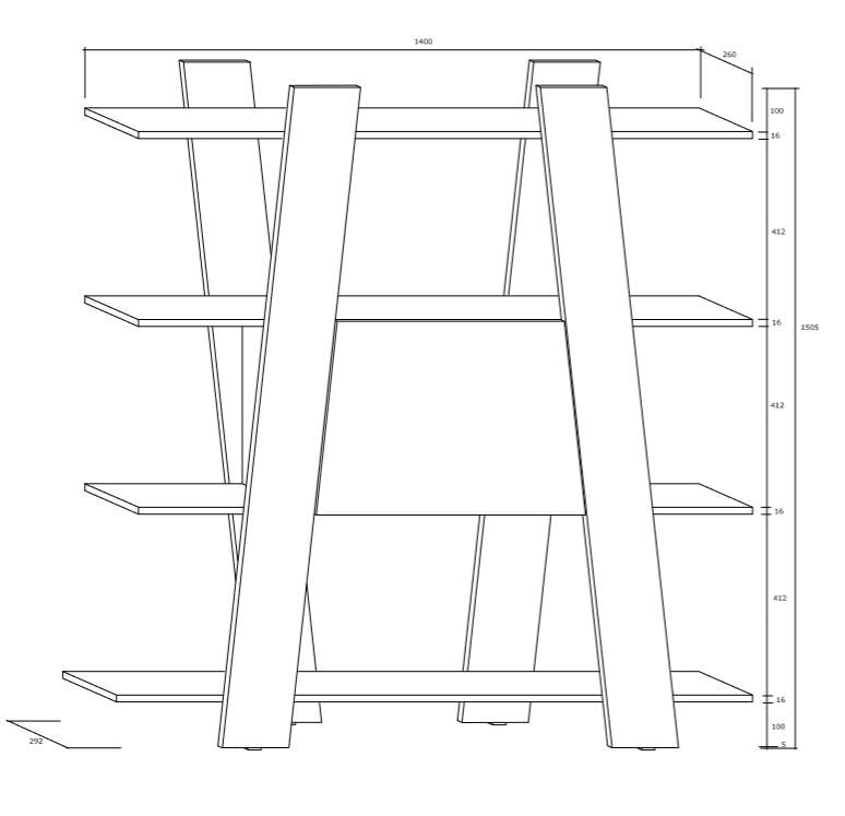 Riiul Via 140-2D, valge цена и информация | Riiulid | hansapost.ee