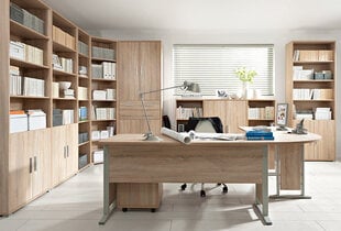 Полка BRW Office, 114x53x35 см, цвет дуба цена и информация | Полки | hansapost.ee
