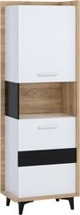 Полка Meblocross Box 07 2D, светлый дуб/белая цена и информация | Полки | hansapost.ee