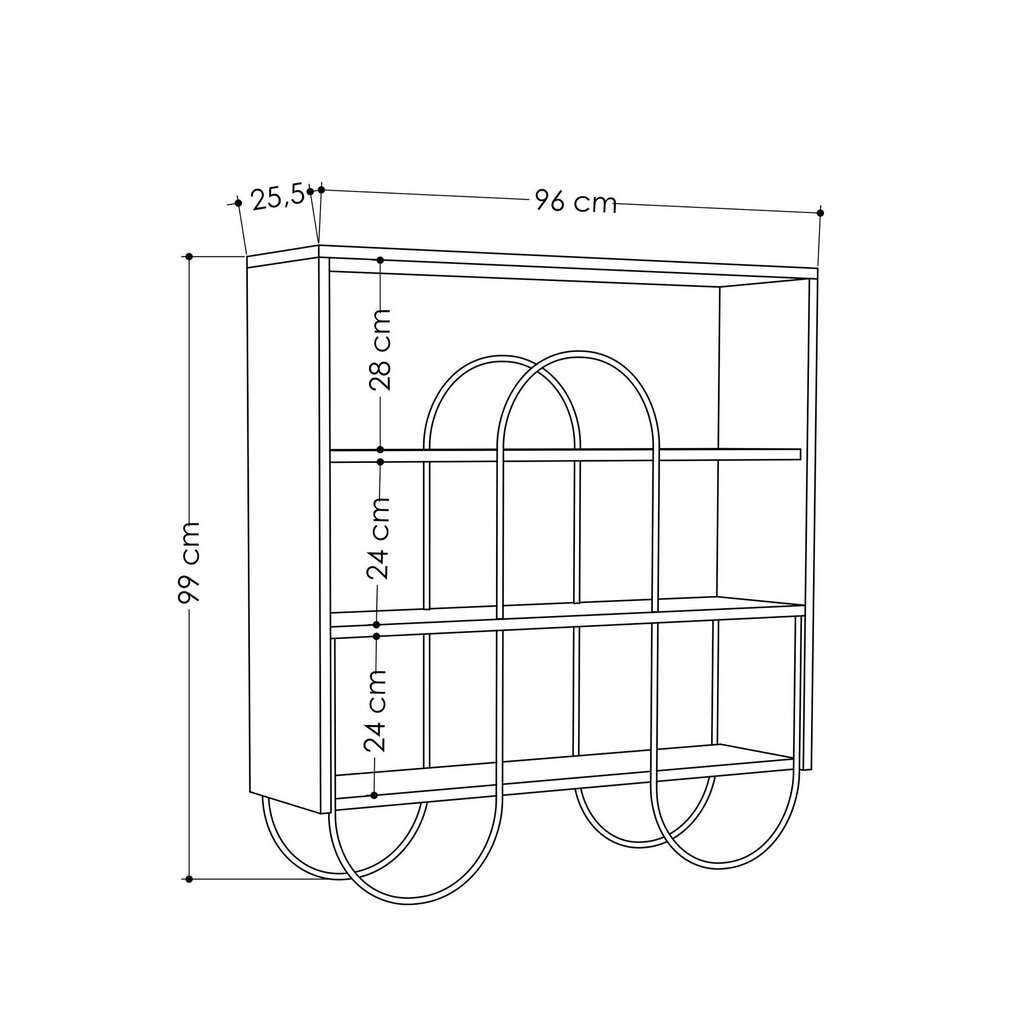 Konsoollaud Kalune Design 776, 99 cm, helepruun hind ja info | Konsoollauad | hansapost.ee